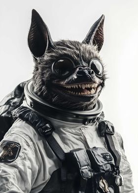 Bat in an astronaut Art