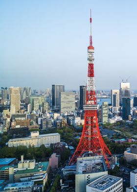 Tokyo Tower Skyline