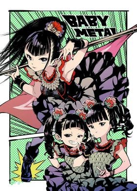 Babymetal Anime Art