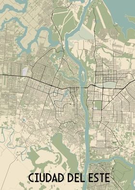 Ciudad del Este Map