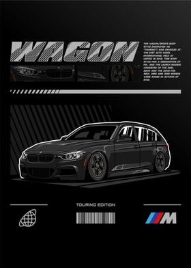 BMW F31 Wagon Touring Edition Black