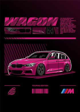 BMW F31 Wagon Touring Edition Pink