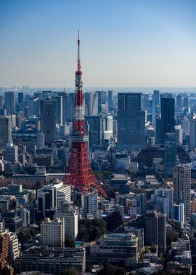 Tokyo Tower Skyline