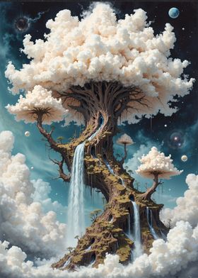 Cloud Tree Waterfall