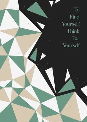 Geometric Quote Poster