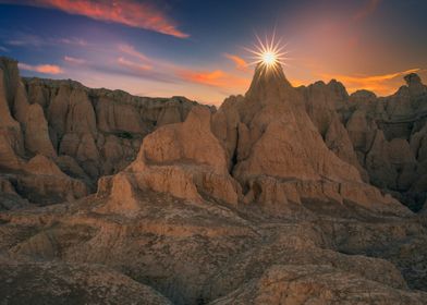 Sunrise Over Badlands