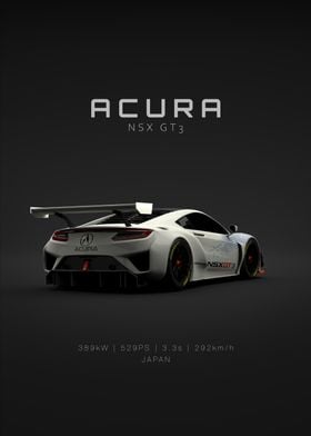 2019 Acura NSX GT3 - Back - Specs