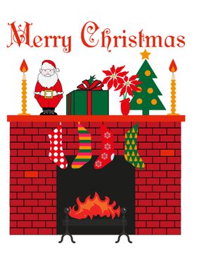 Christmas Fireplace Decor