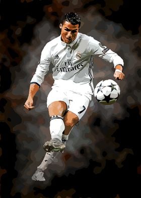 Cristiano Ronaldo Soccer Action