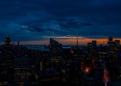 NYC Skyline at Dusk