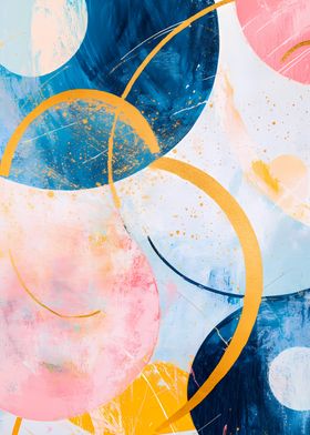 Abstract Circles Painting