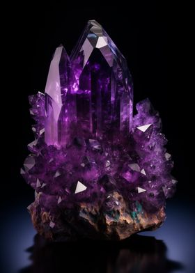 Amethyst Crystal Cluster