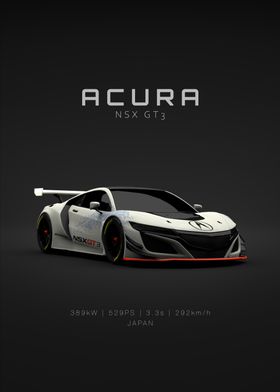 2019 Acura NSX GT3 - Front - Specs