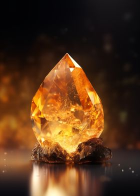 Golden citrine Crystal