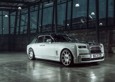 White Rolls Royce Phantom