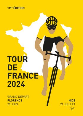 TOUR DE FRANCE POSTER 2024