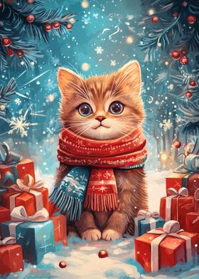 Christmas Kitten