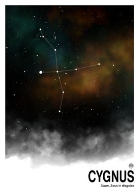 Cygnus Constellation Print