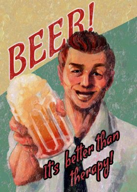 Beer Poster - Therapy