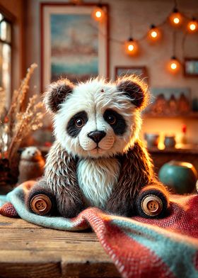 Handmade Panda Teddy Bear