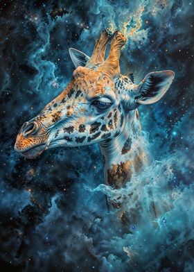 Cosmic Nebula Giraffe