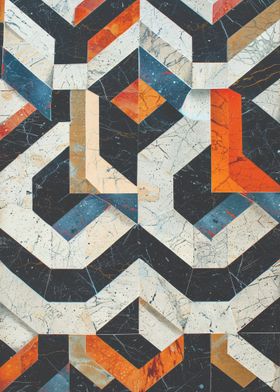 Geometric Marble Pattern