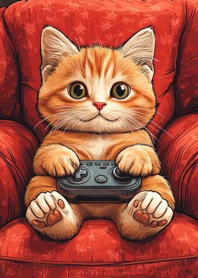 Cute Gamer Kitty Meme