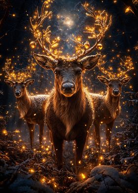 Reindeer Christmas Lights