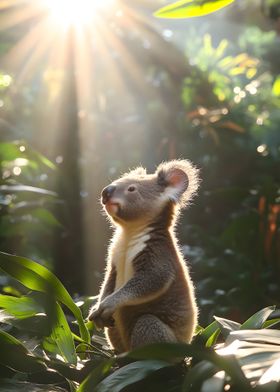 Koala in Sunlight