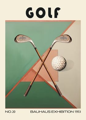 Golf Bauhaus Mid Century