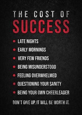 The Cost of Success Quote