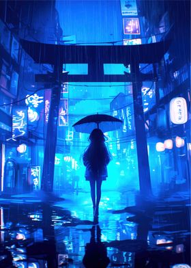 Rainy Night in Japan