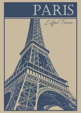 Paris Eiffel Tower Poster