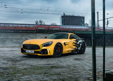 Yellow Mercedes-AMG GT