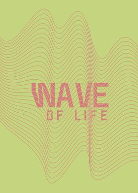 Wave of Life Abstract Art