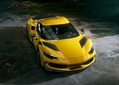 Yellow Sports Car