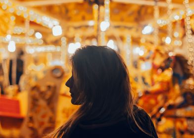 Silhouette at the Carousel