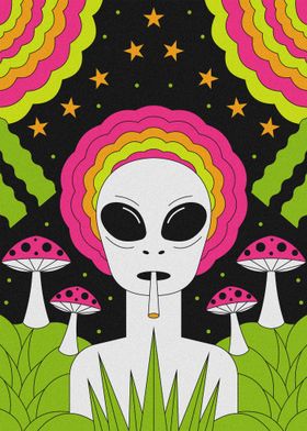 Alien Psychedelic Art