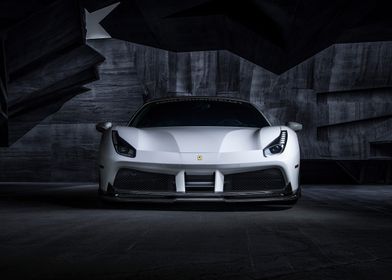 White Ferrari 488 GTE