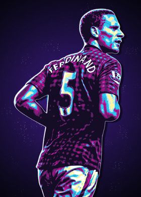 Rio Ferdinand Football Art