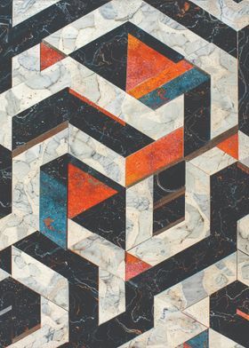 Geometric Marble Pattern