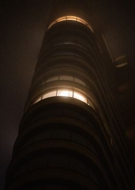 Fog Lit Tower