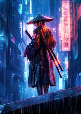 Cyberpunk Samurai