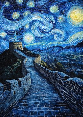 Great Wall Starry Night