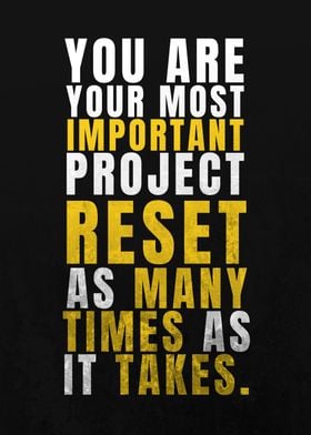 Reset Motivational Quote