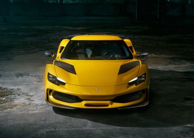 Yellow Ferrari SF90 Stradale