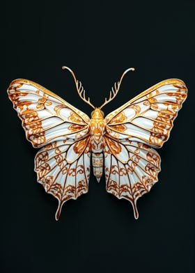 Golden Butterfly Artwork