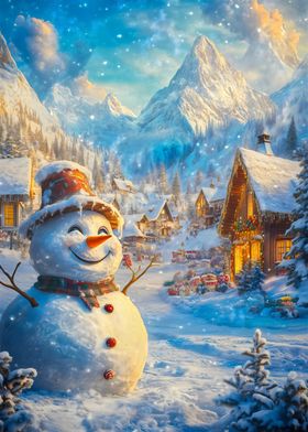 Snowman in Winter Wonderland