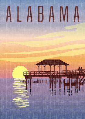 Alabama Sunset Pier