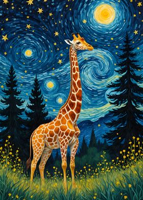 Giraffe Starry